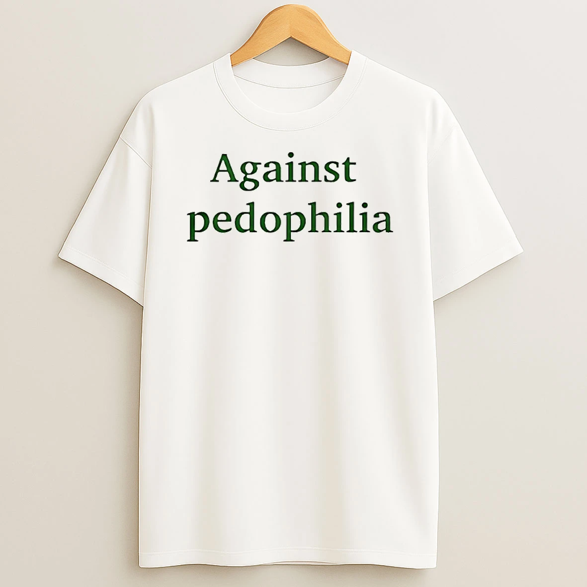 Against Pedophilia Circle T Shirt