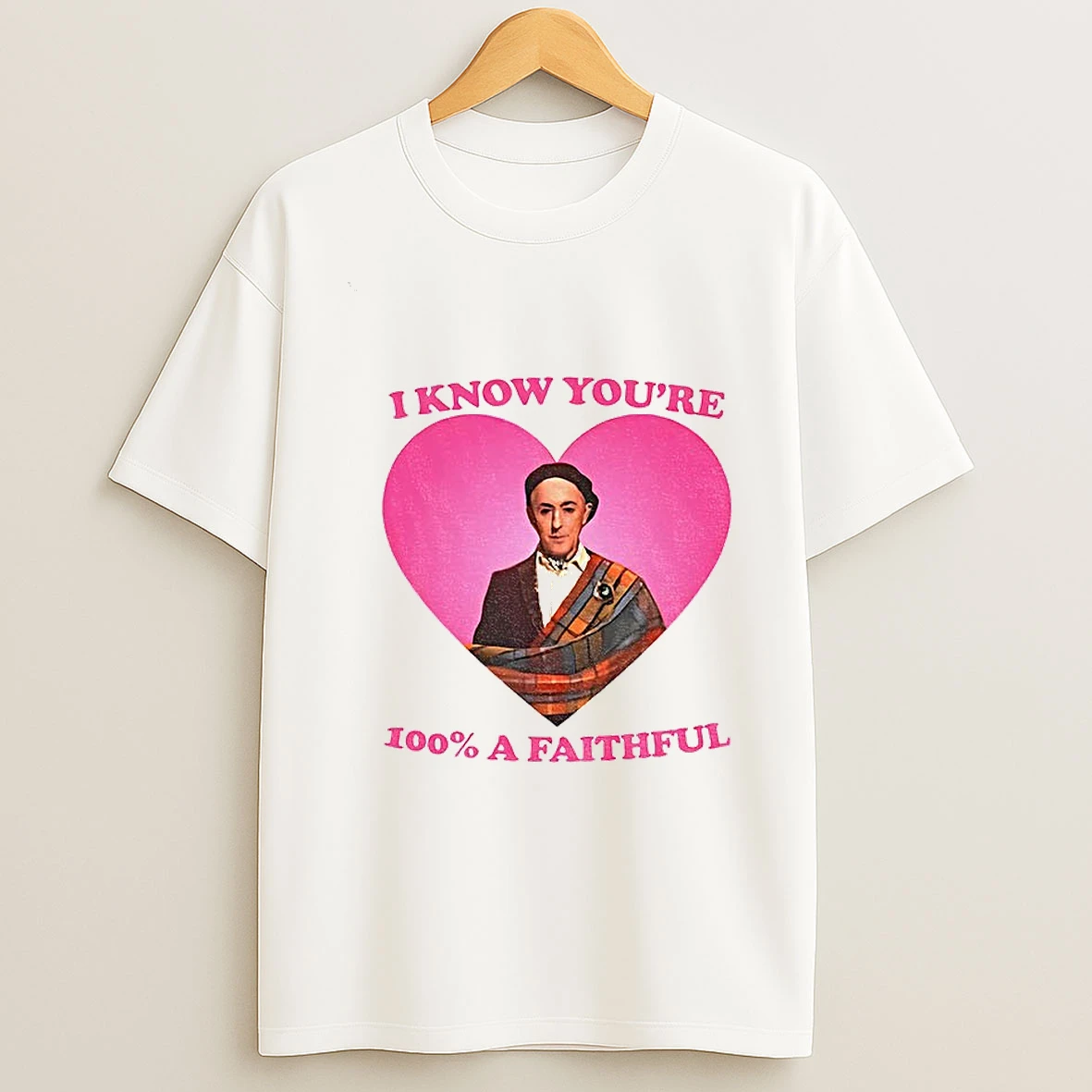Alan Cumming Murrrder Pink Heart I Know Youre 100 A Faithful The Traitors Tv T Shirt