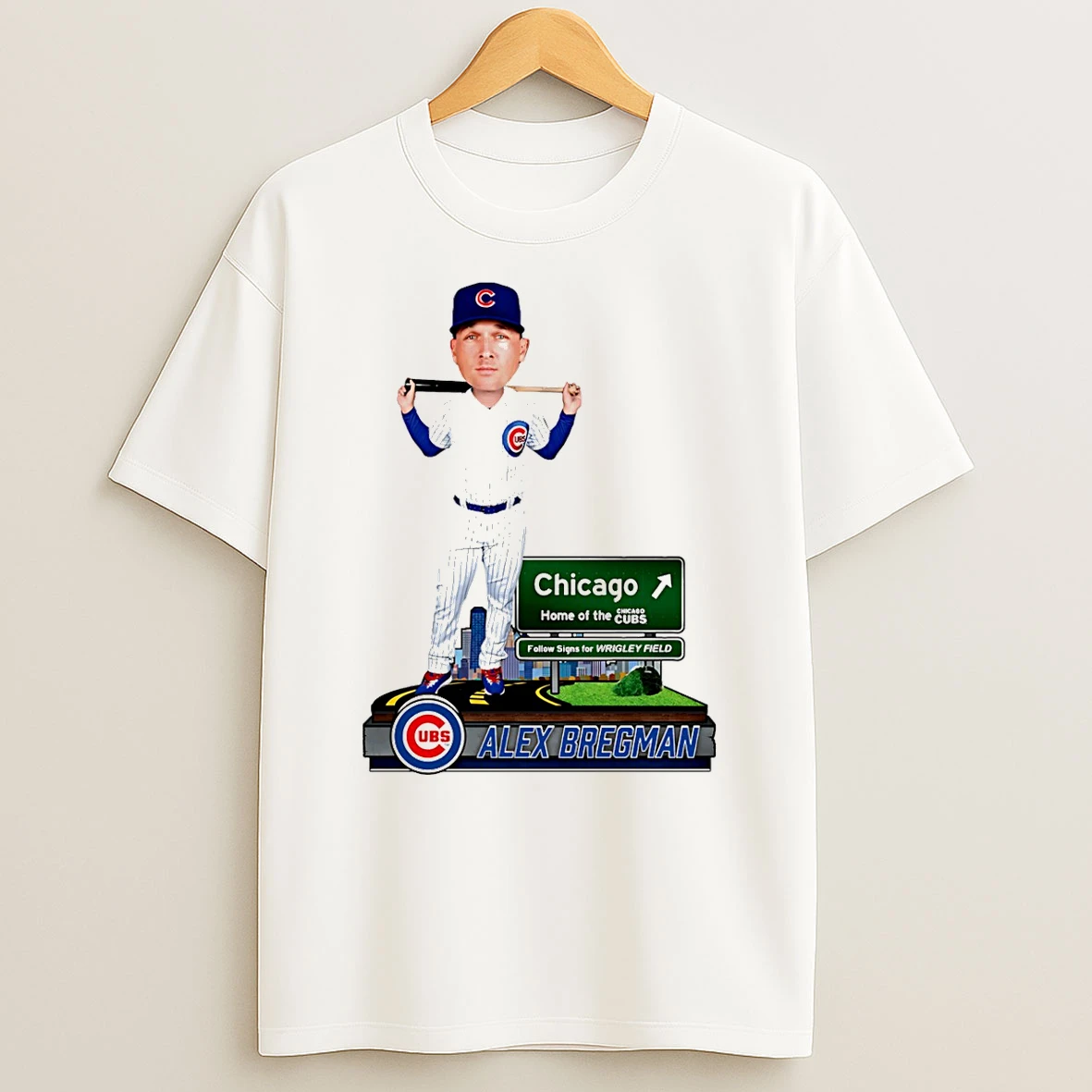 Alex Bregman Chicago Cubs Next Stop Caricature T Shirt
