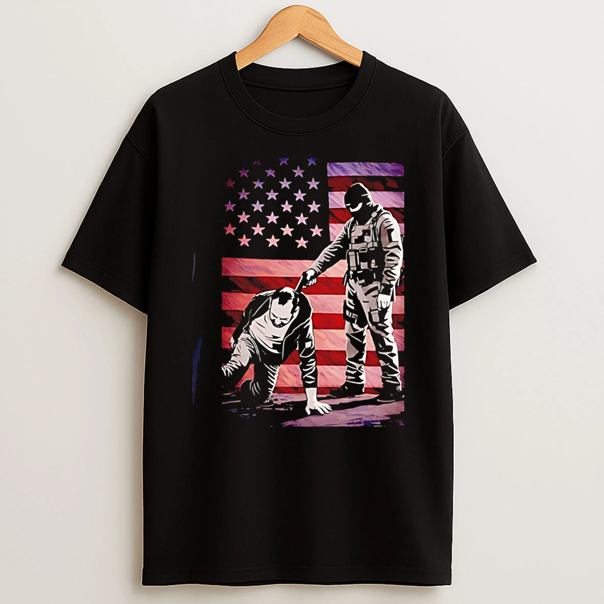 Alex Pretti Was Executed By Ice Flag America 2026 T Shirt