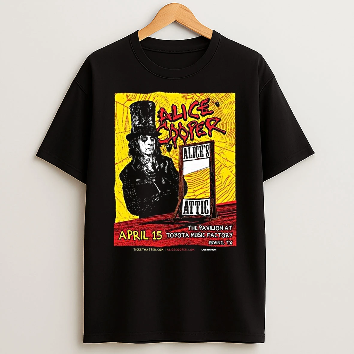 Alice Cooper Irving Tx April 15 2026 Tour T Shirt