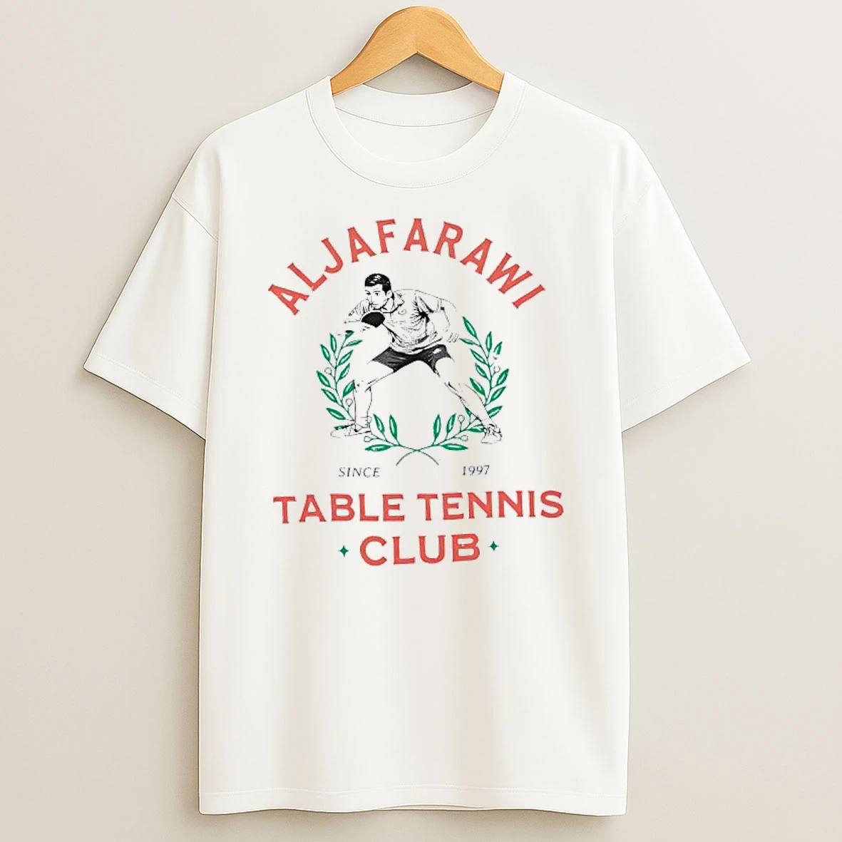 Aljafarawi Table Tennis Club Since 1997 Graphic T Shirt