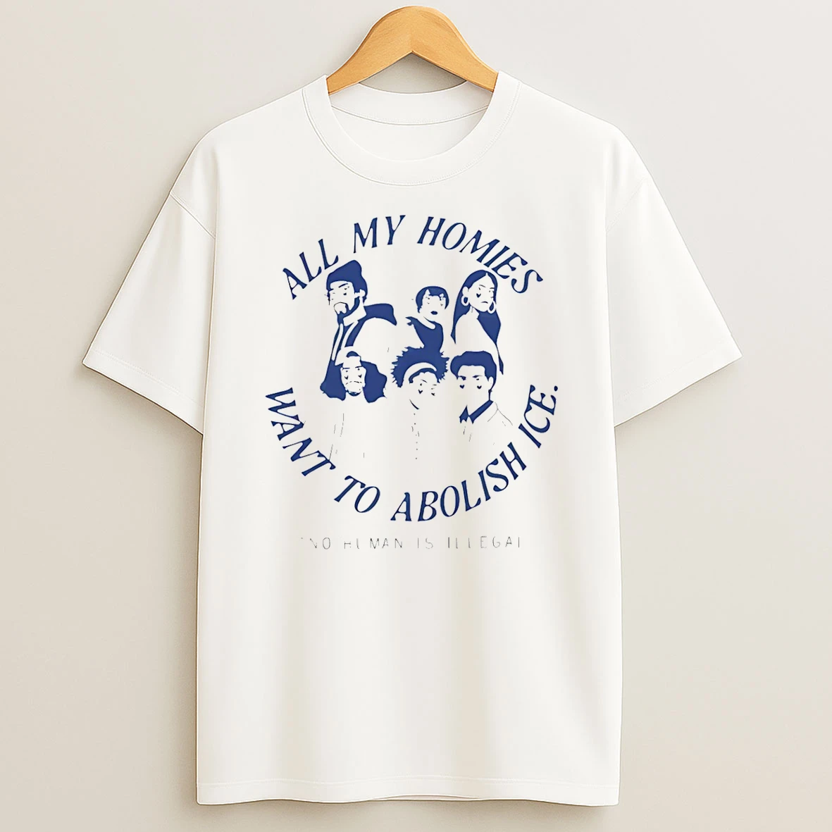All My Homies Want To Abolish Ice No Human Is Illegal T Shirt