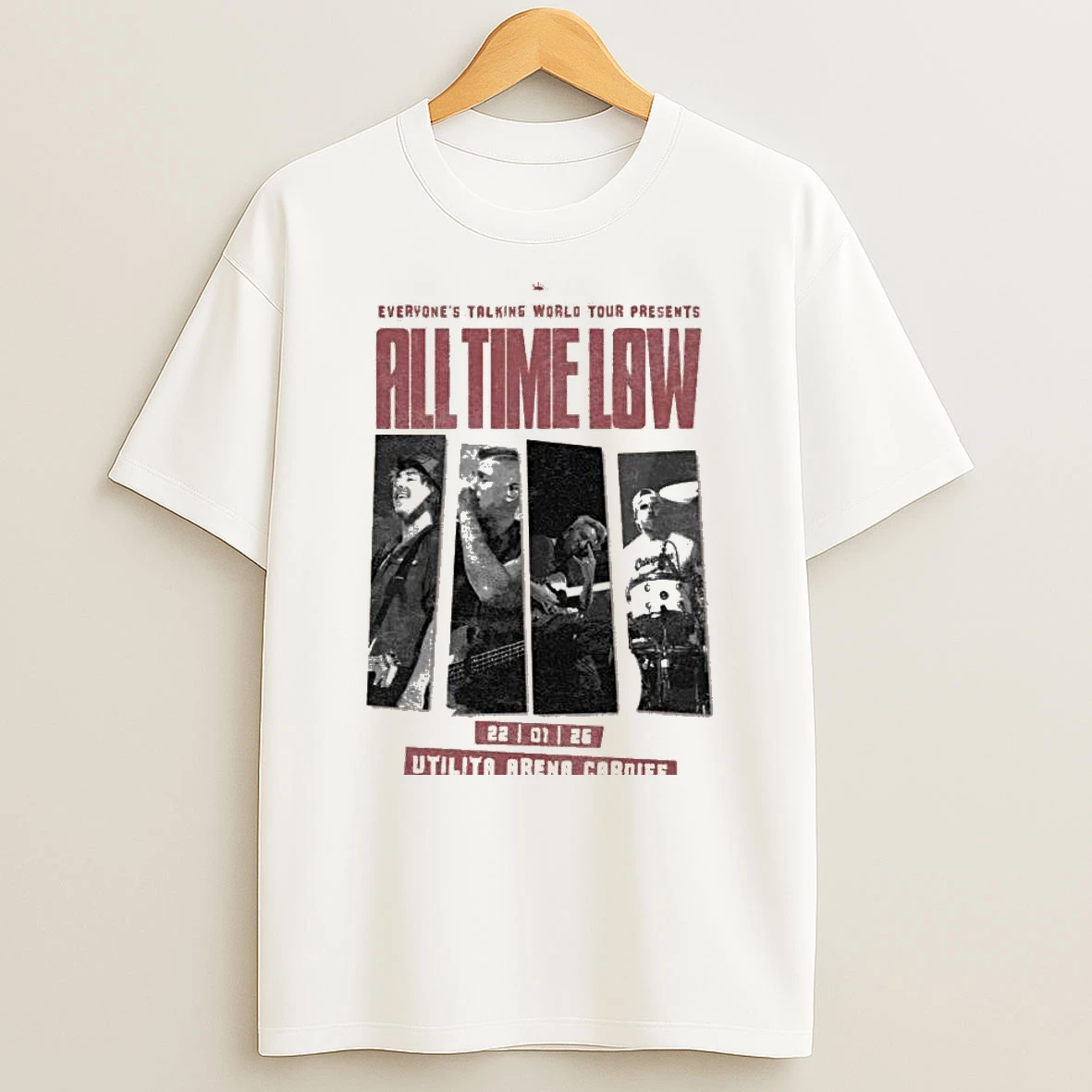 All Time Low Jan 22 2026 Cardiff Wales T Shirt