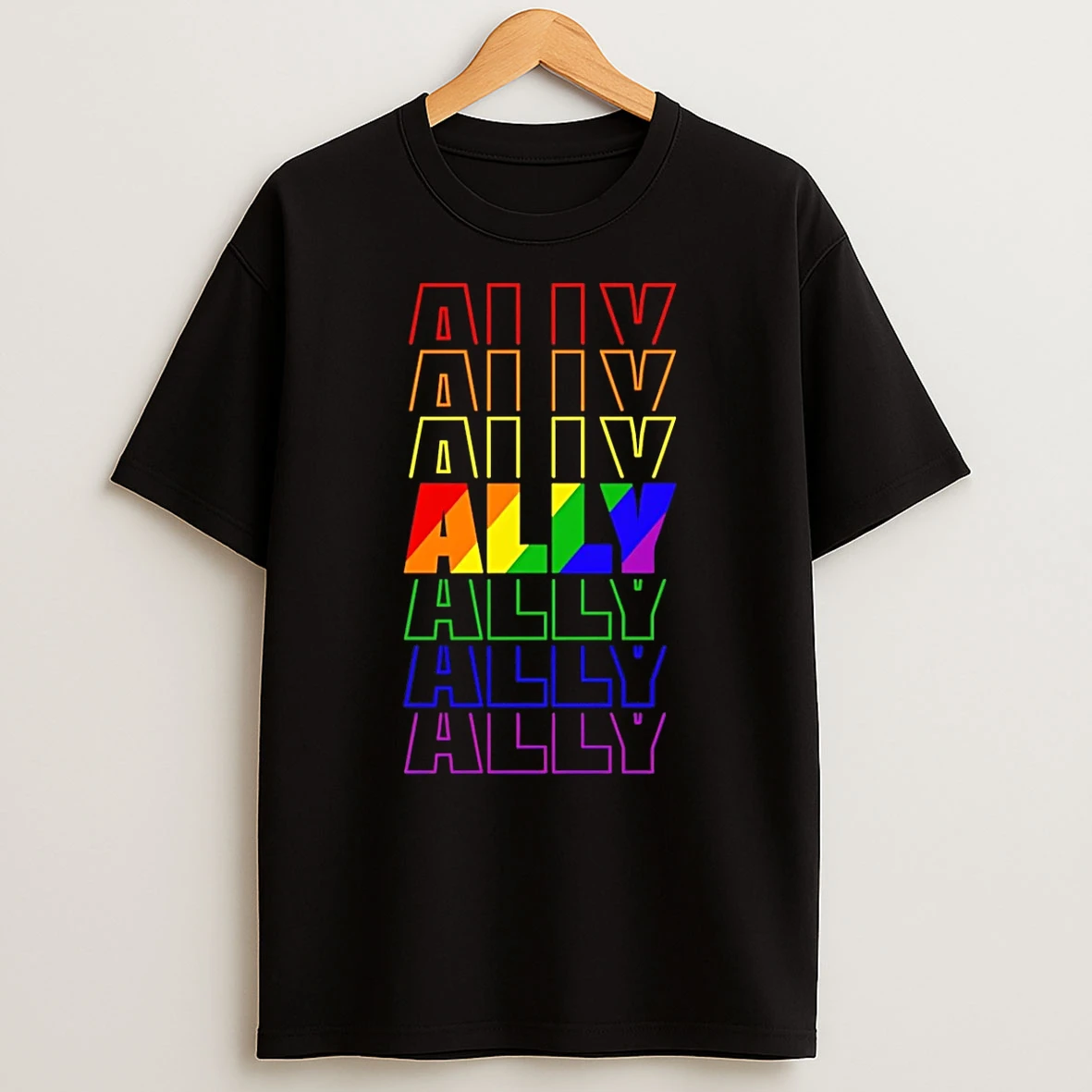 Ally Lgbtq Rainbow T Shirt