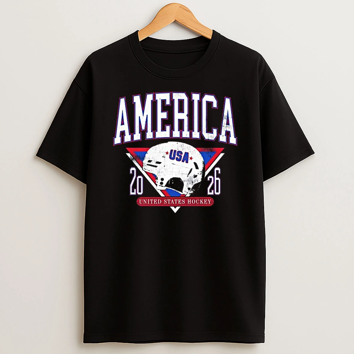 America Hockey Helmet 2026 T Shirt
