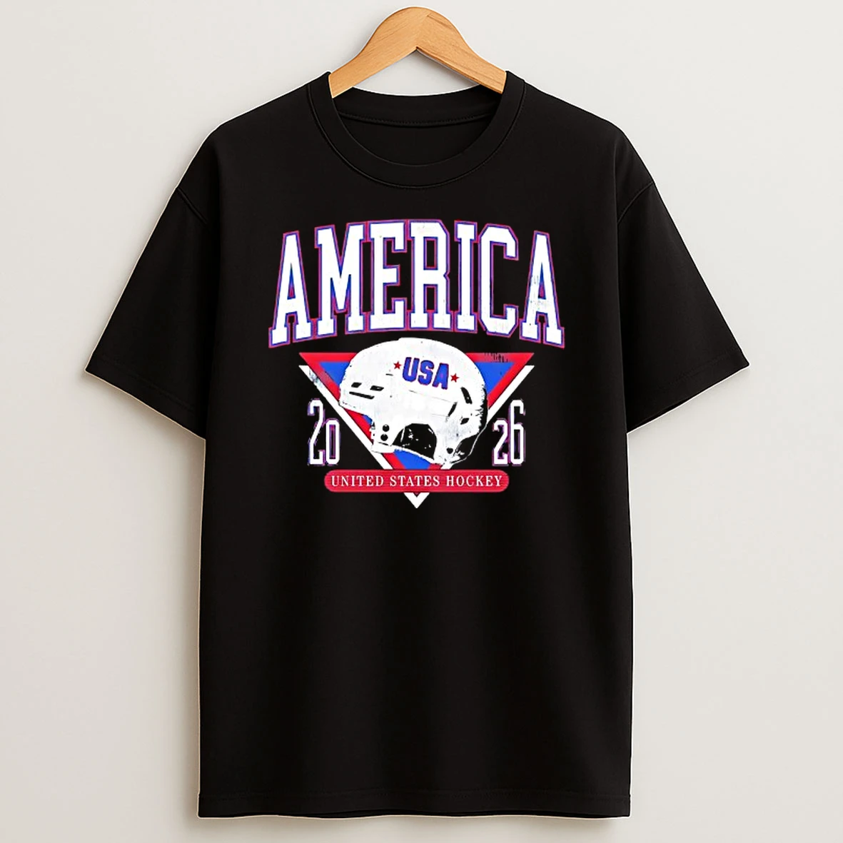 America United States Hockey 2026 Helmet T Shirt