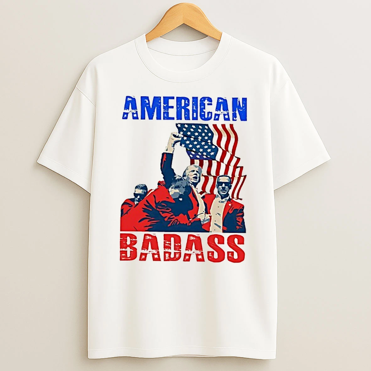 American Badass U S President Donald Trump T Shirt