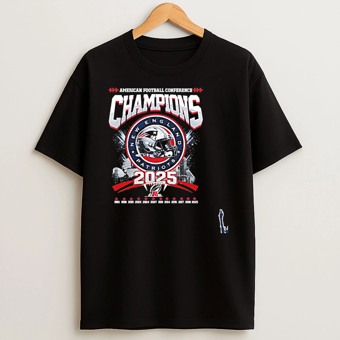American Football Conference Champions New England Patriots 2025 T Shirt