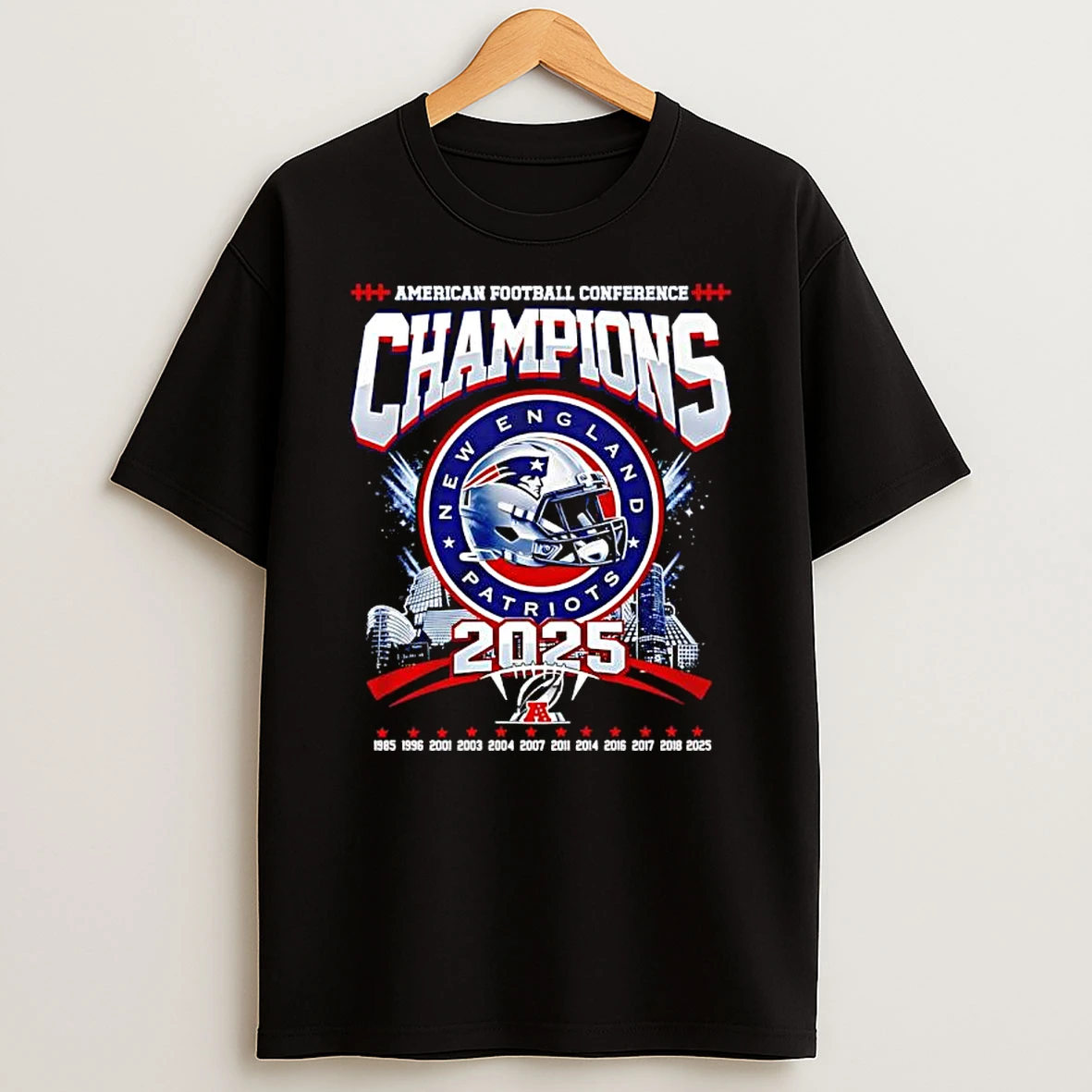 American Football Conference Champions New England Patriots Of Years T Shirt