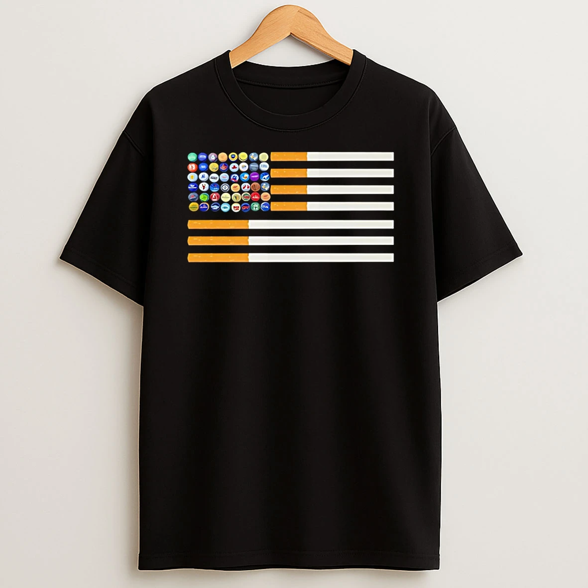 American Patriot Logo Flag T Shirt