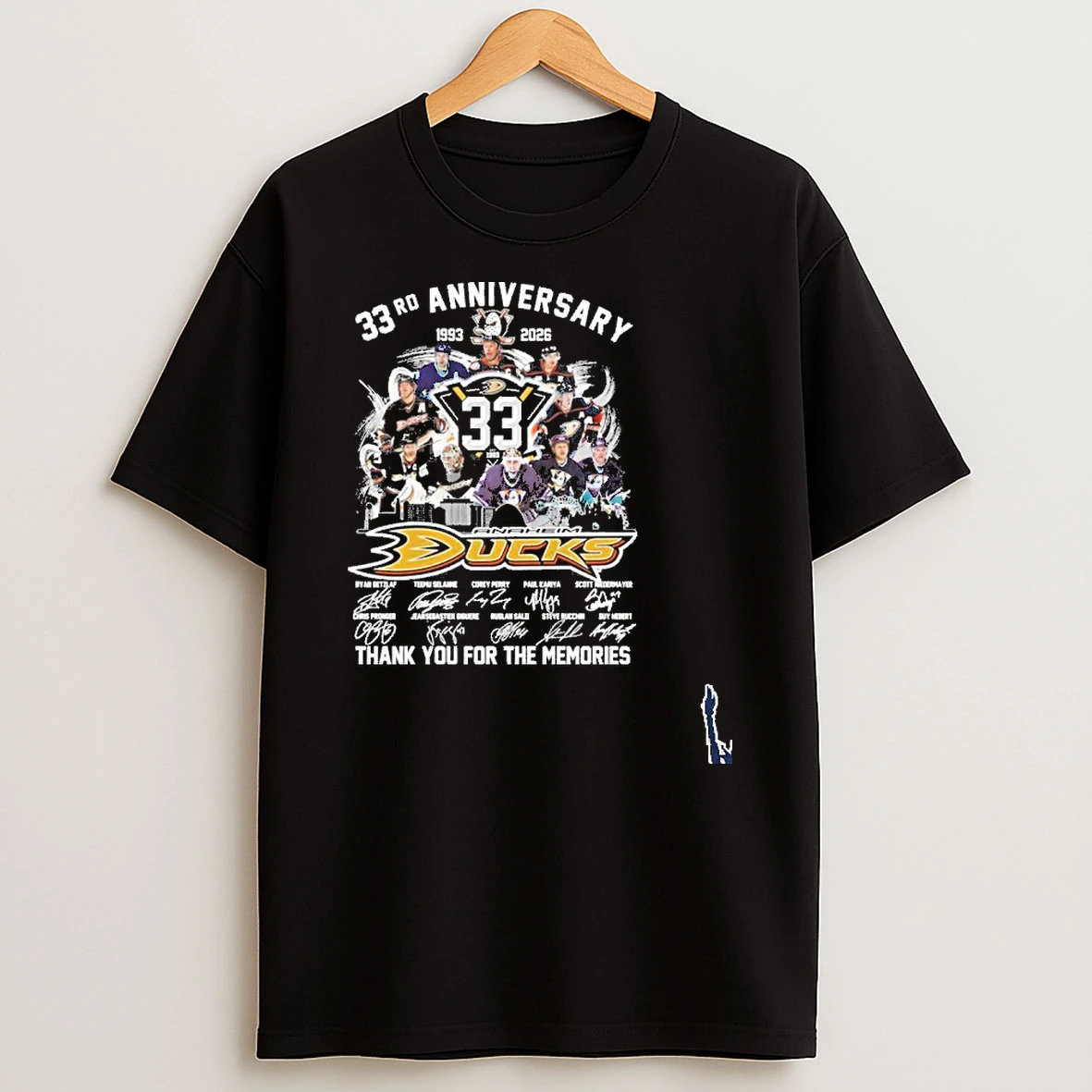 Anaheim Ducks Team 33rd Anniversary 1993 2026 T Shirt