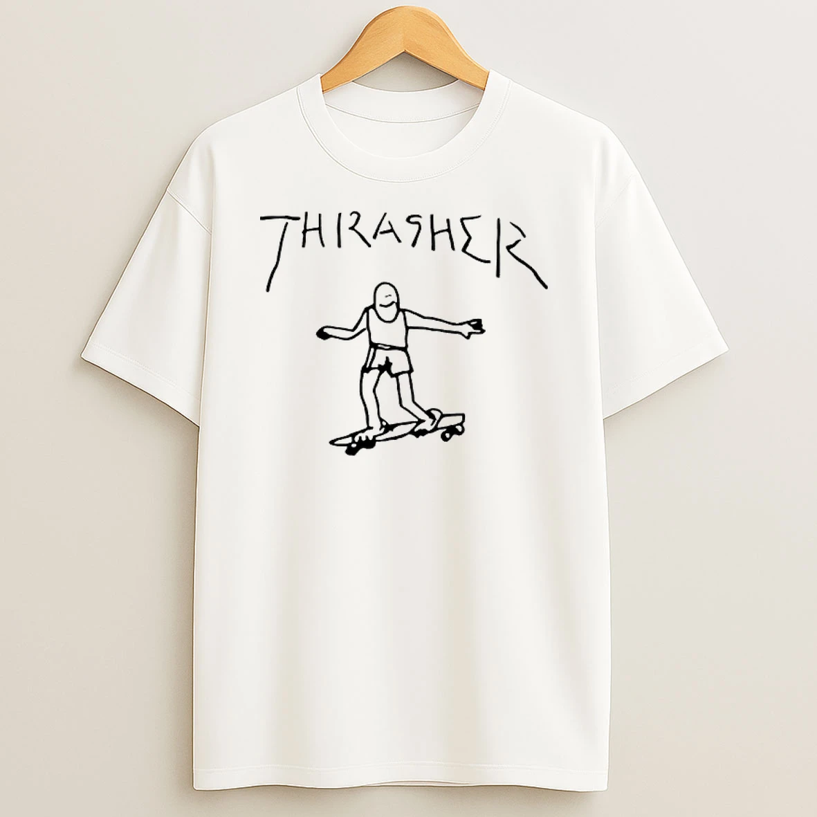 Andrew Wearing Thrasher Gonz The Amazing Spider Man Sketch T Shirt