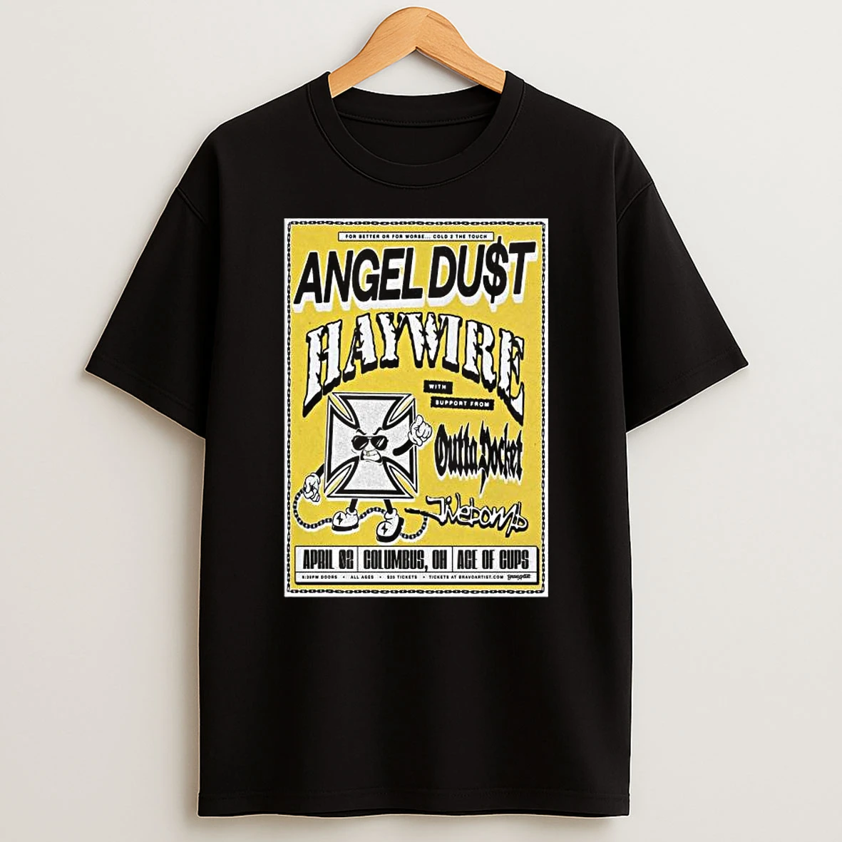 Angel Dut April 2 2026 Ace Of Cups Columbus Oh T Shirt