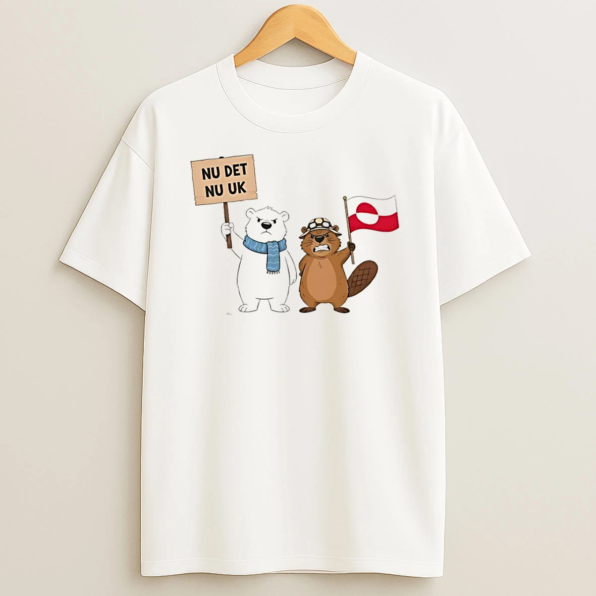 Angry Bear And Otter Greenland Is Not For Sale T Shirt