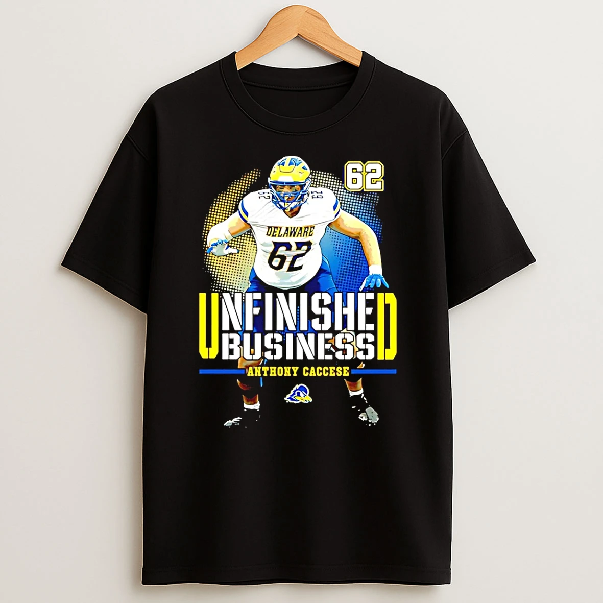 Anthony Caccese Delaware Football Ncaa Unfinished Business T Shirt