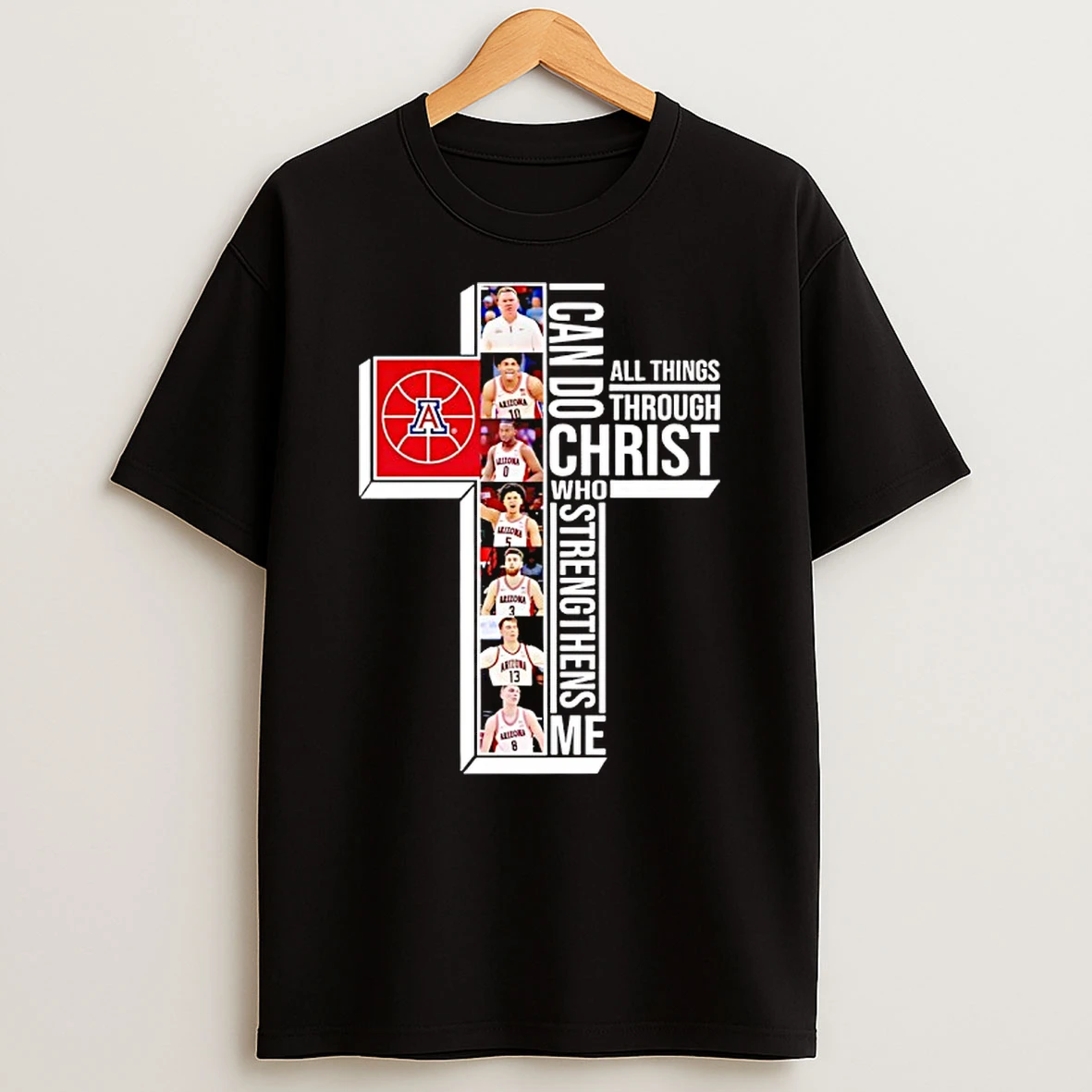 Arizona Wildcats I Can Do All Things Through Christ Who Strengthens Me T Shirt