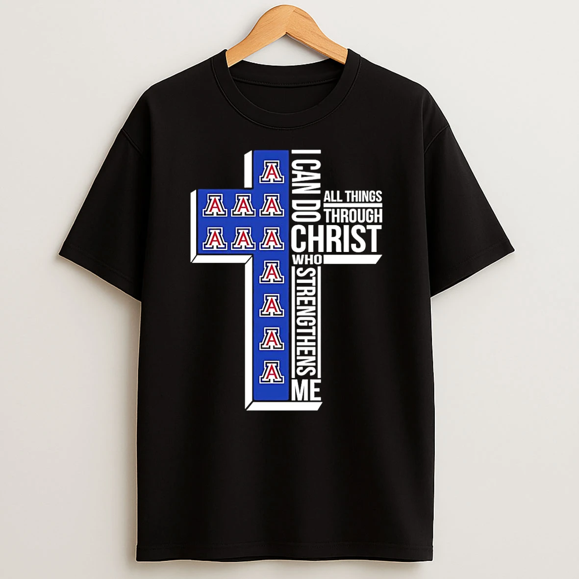 Arizona Wildcats Womens Basketball I Can All Things Do Through Christ Who Strengthens Me T Shirt