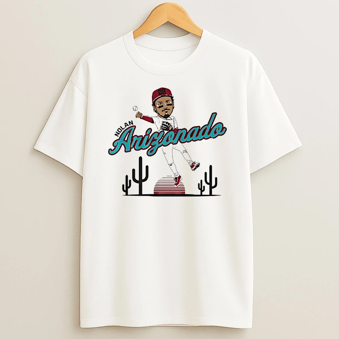 Arizonado Nolan Arenado Arizona Diamondbacks Caricature Circle T Shirt