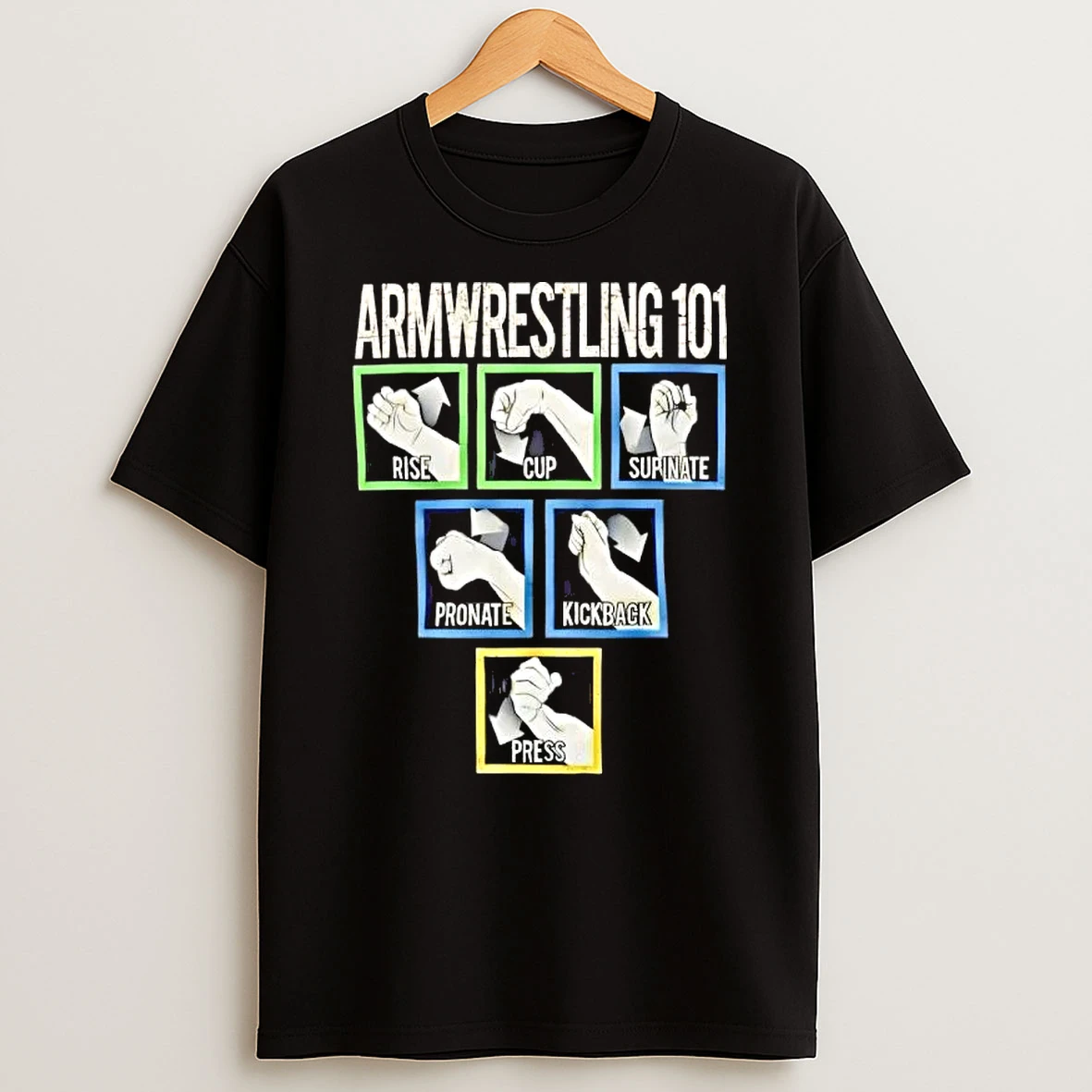 Arm Wrestling 101 Graphic Pro Techniques T Shirt
