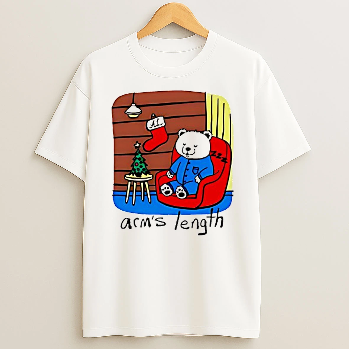 Arms Length Store Merch Sleepy Polar Bear T Shirt
