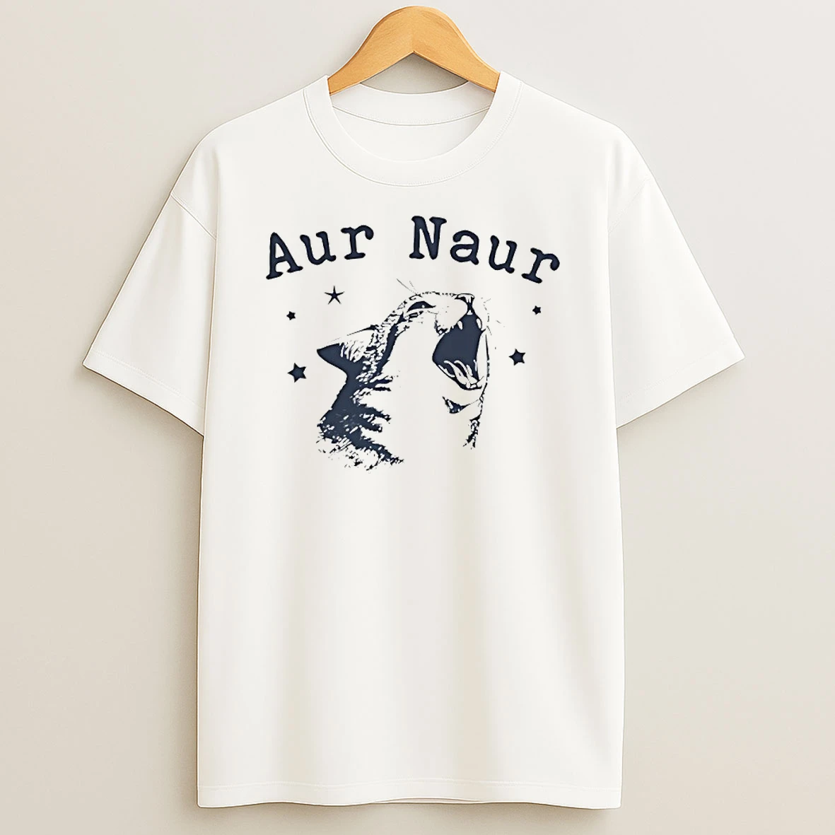 Aur Naur Cat Circle T Shirt