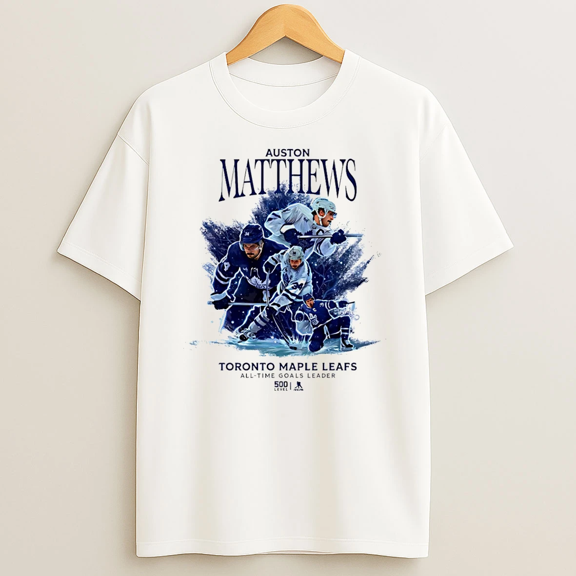 Auston Matthews Toronto Maple Leafs 2026 All Time Goals Leader Graphic T Shirt
