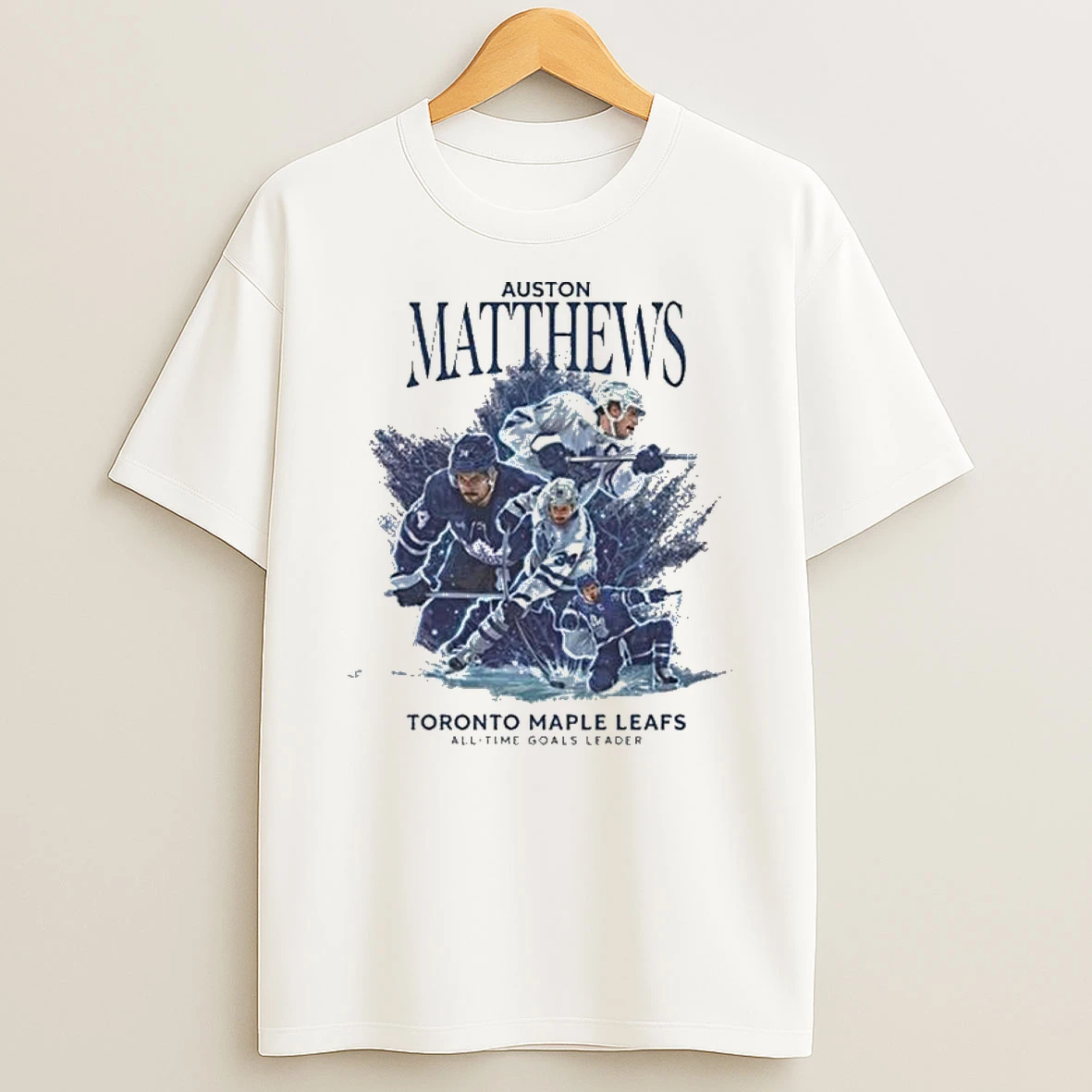 Auston Matthews Toronto Maple Leafs All Time Goals Leader T Shirt