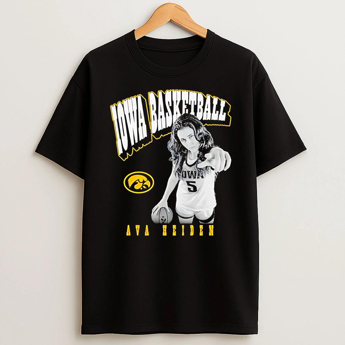 Ava Heiden Iowa Hawkeyes Illustrated T Shirt
