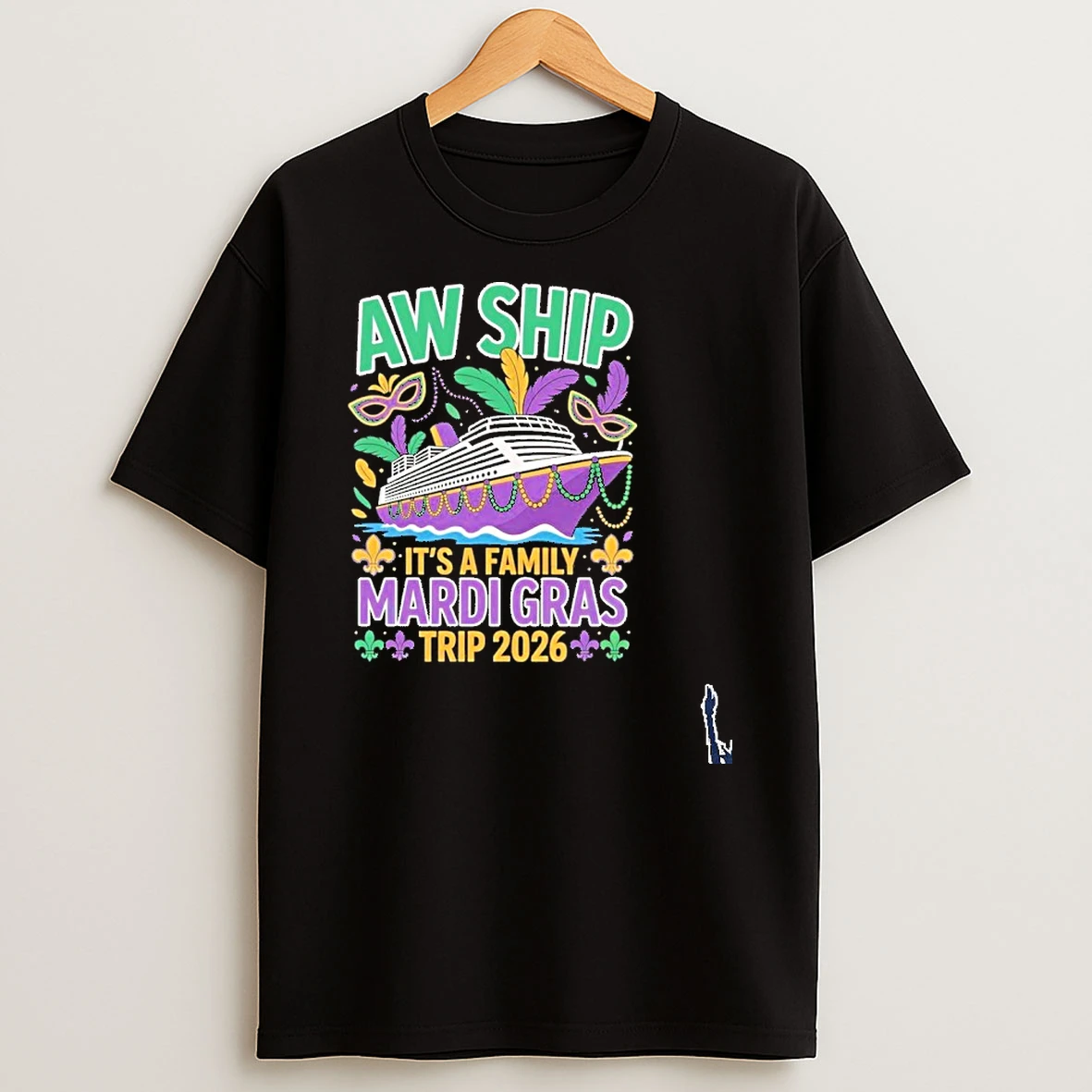 Aw Ship Family Mardi Gras Cruise 2026 T Shirt