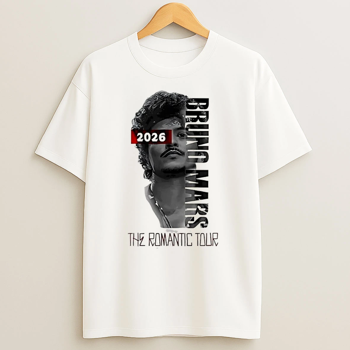 Awesome Boston Red Sox X Bruno Mars The Romantic Tour 2026 T Shirt