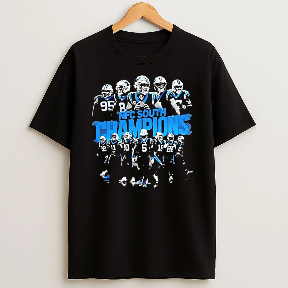Awesome Carolina Panthers Nfc South Champions Graphic Players T Shirt