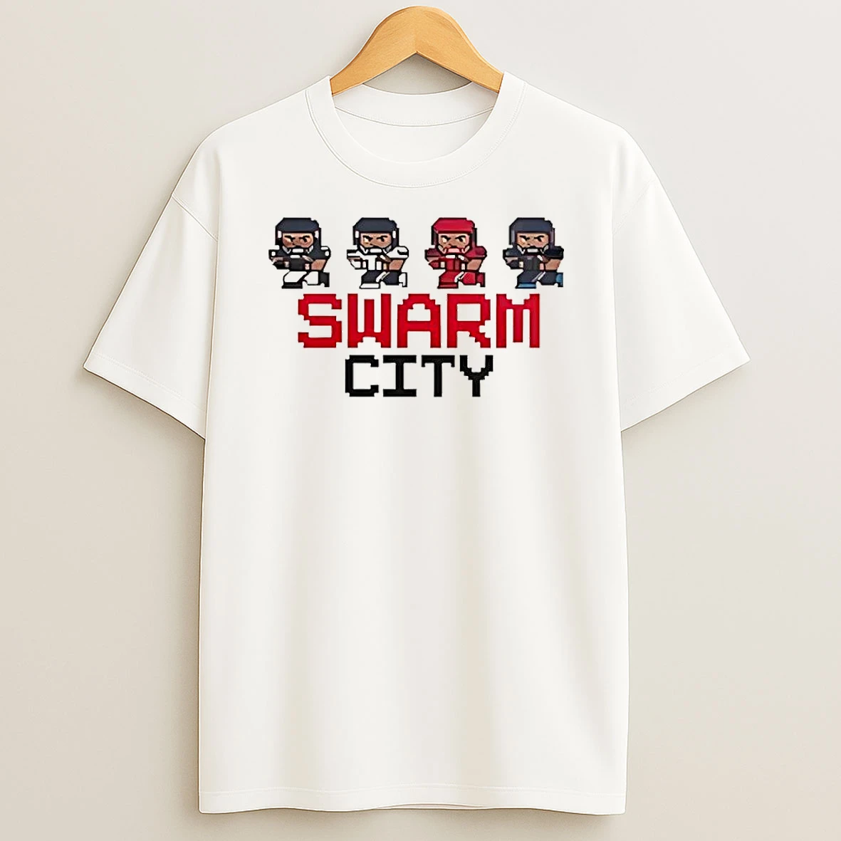 Awesome Houston Texans Swarm City Logo Game T Shirt
