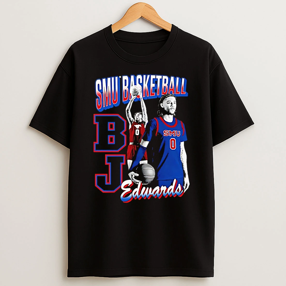 Bj Edwards Jr Smu Mustangs Graphic T Shirt