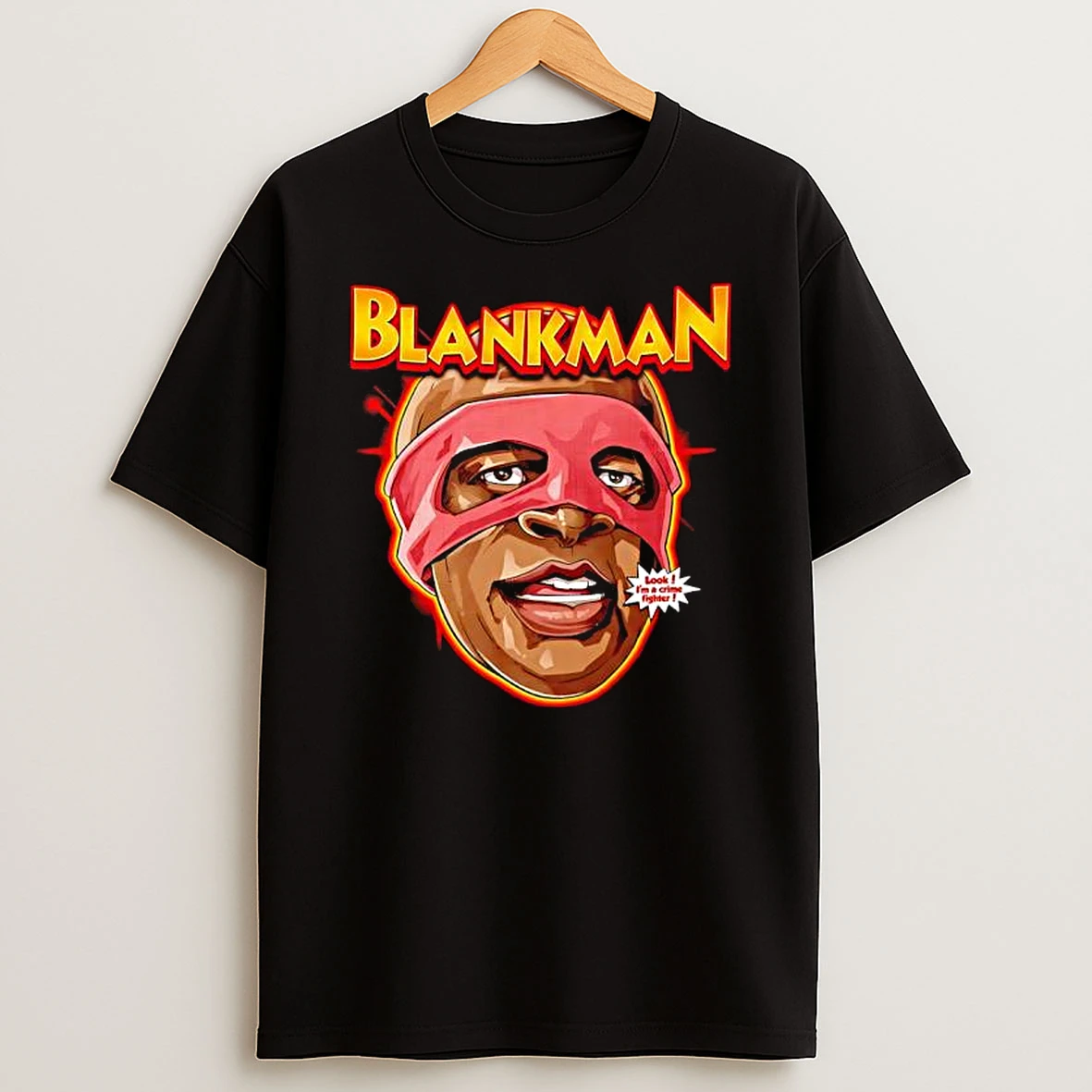 Blankman I Am A Crime Fighter In Living Color Graphic T Shirt