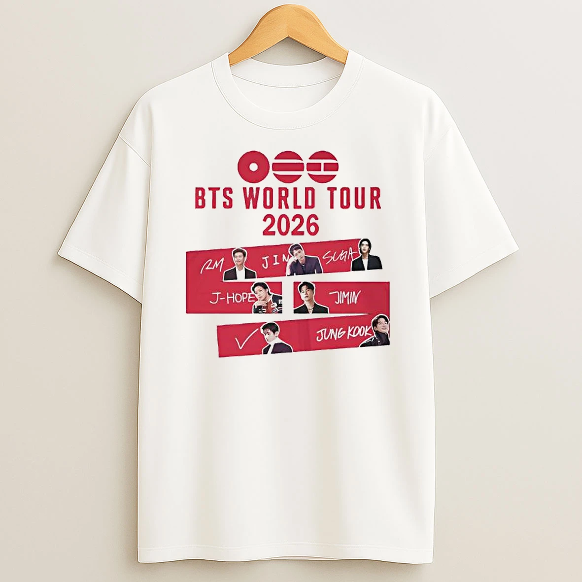 Bts Bangtan Come Back World Tour 2026 T Shirt