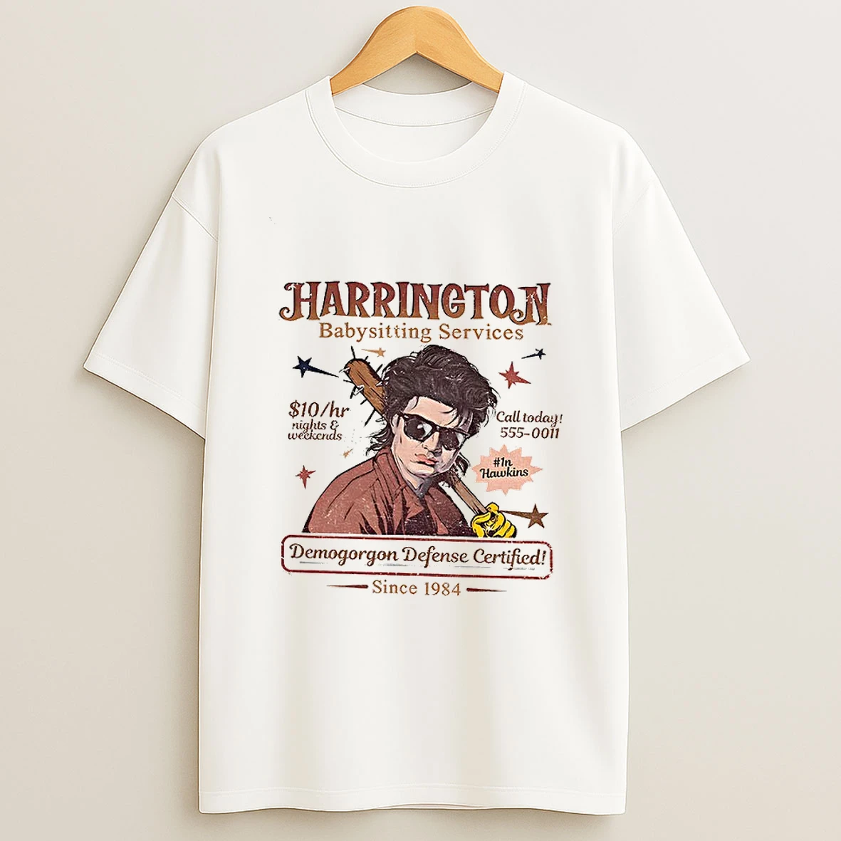 Babysitter Harrington Demogorgon Defense Certified Mom Of The Year St5 Stranger Movie T Shirt