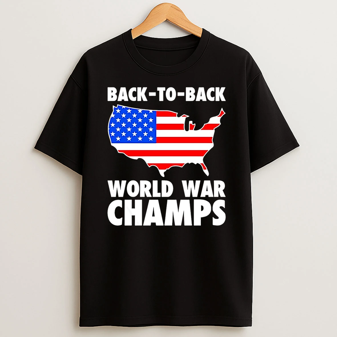 Back 2 Back World War Champs Graphic Map T Shirt