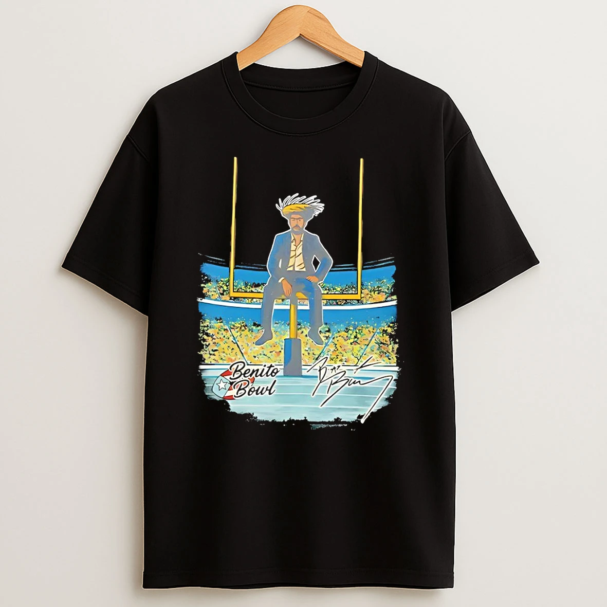 Bad Bunny Benito Bowl Puerto Rico Football Signature Vintage T Shirt