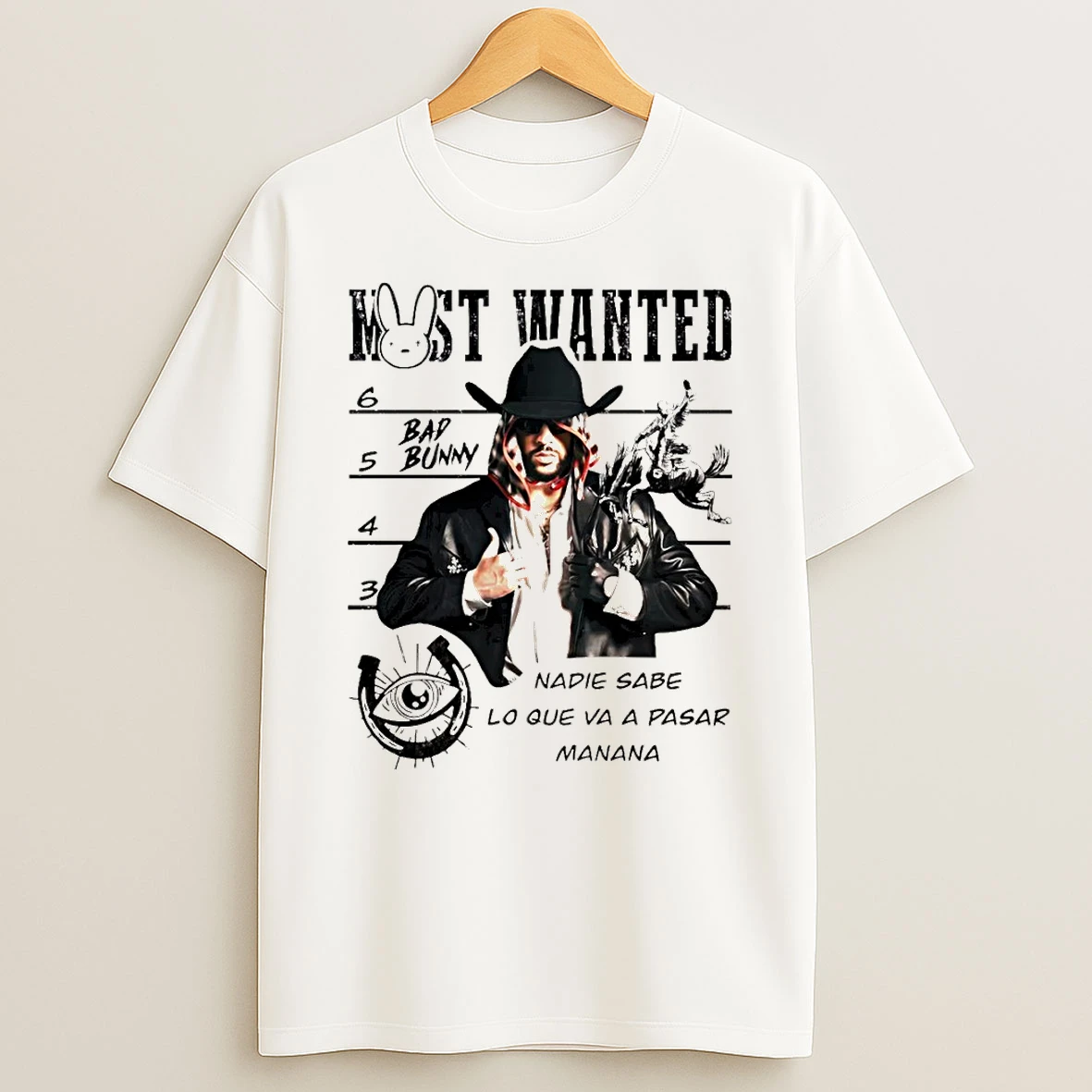 Bad Bunny Most Wanted Nadie Sabe Lo Que Va A Pasar Manana T Shirt