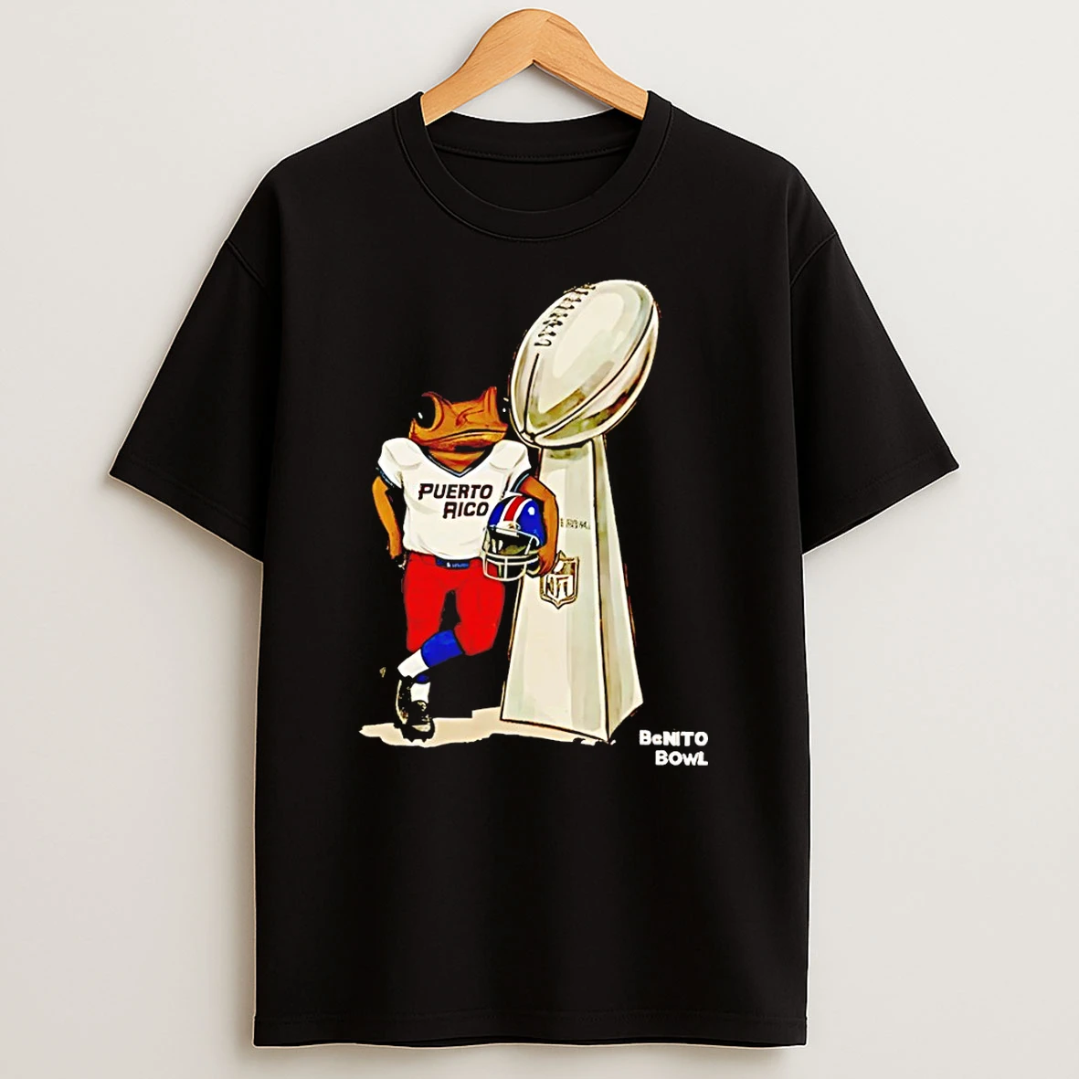 Bad Bunny Puerto Rico Sapo Concho Coqui Football Benito Bowl Super Bowl Halftime T Shirt