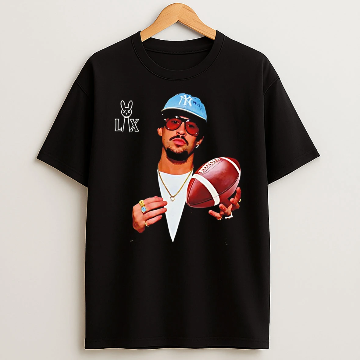 Bad Bunny Super Bowl Halftime Show Lix Football T Shirt
