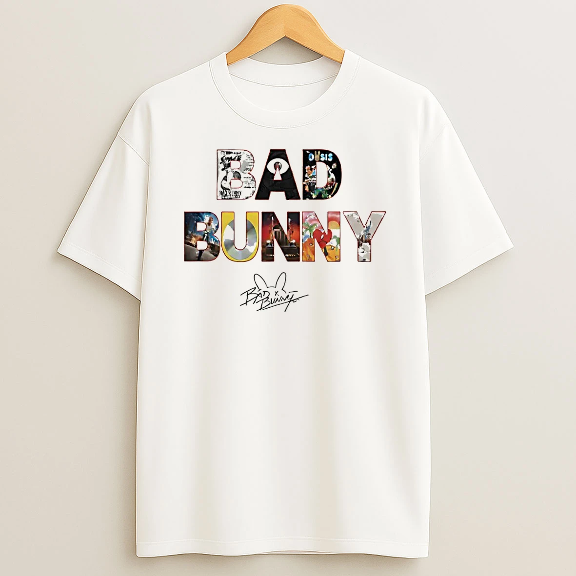 Bad Bunny Super Bowl Puerto Rico Graphic Signature T Shirt