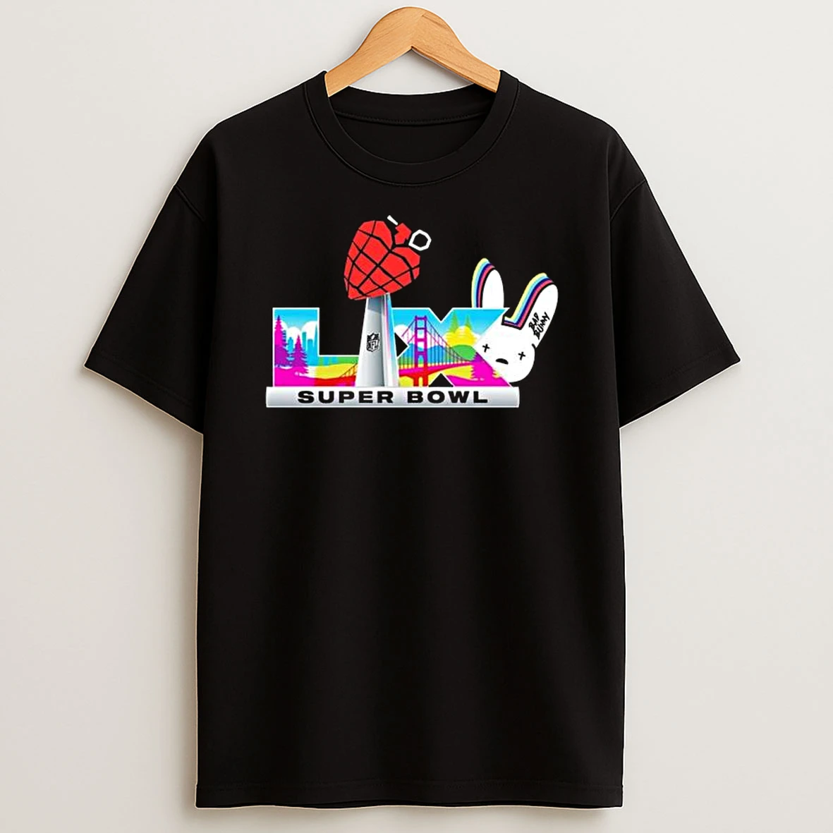 Bad Bunny X Green Day X Super Bowl Lx 2026 Logo Nfl T Shirt