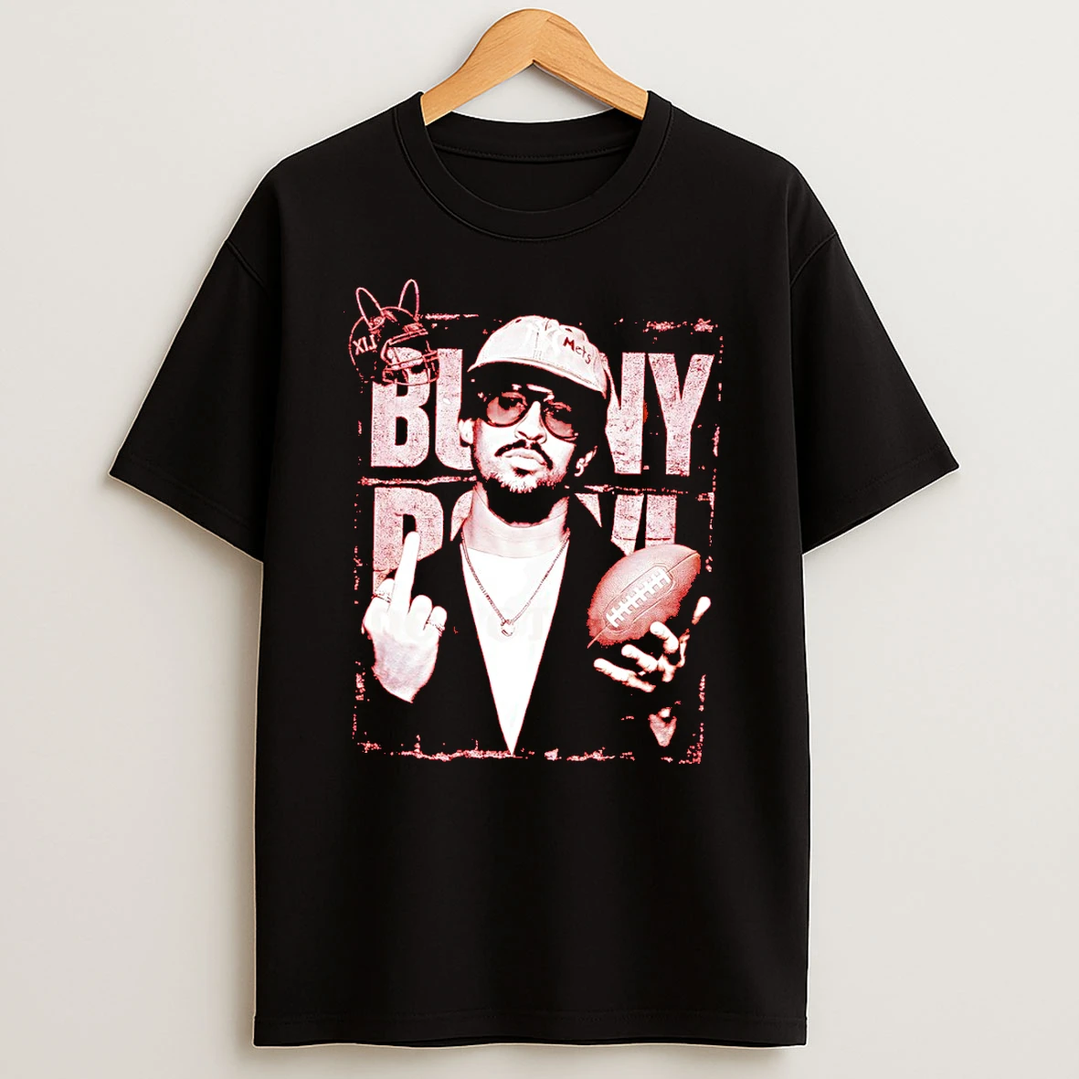 Bad Bunny Middle Finger Benito Bowl Puerto Rico 2026 Halftime Show T Shirt