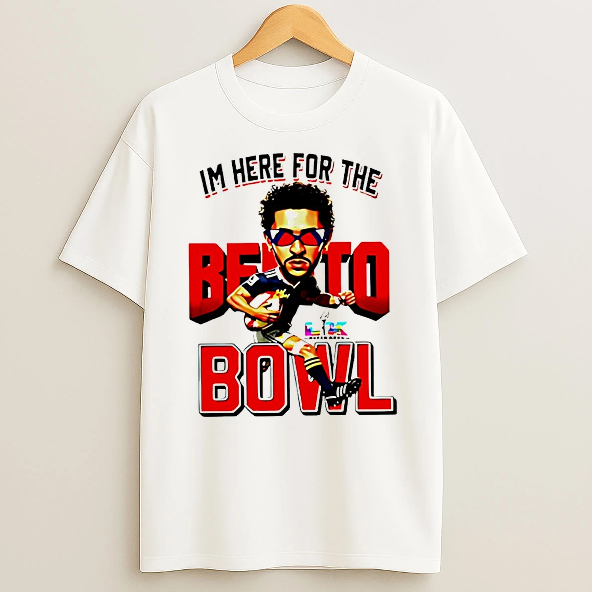 Bad Bunny Super Bowl Im Here For The Benito Bowl T Shirt
