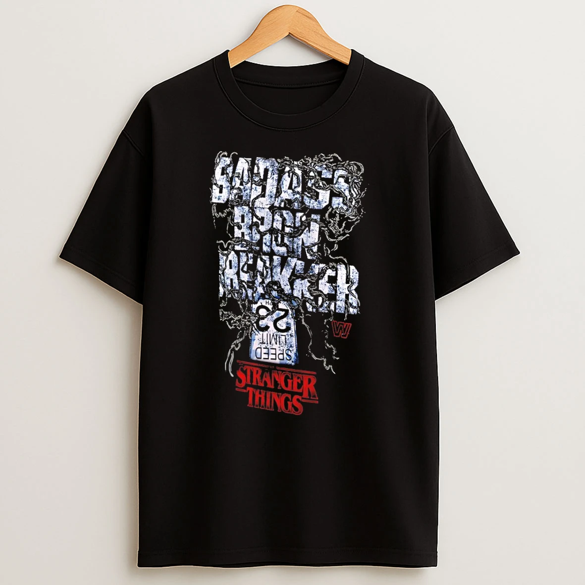 Badass Bron Breakker Wwe X Stranger Things Speed Limit 23 T Shirt