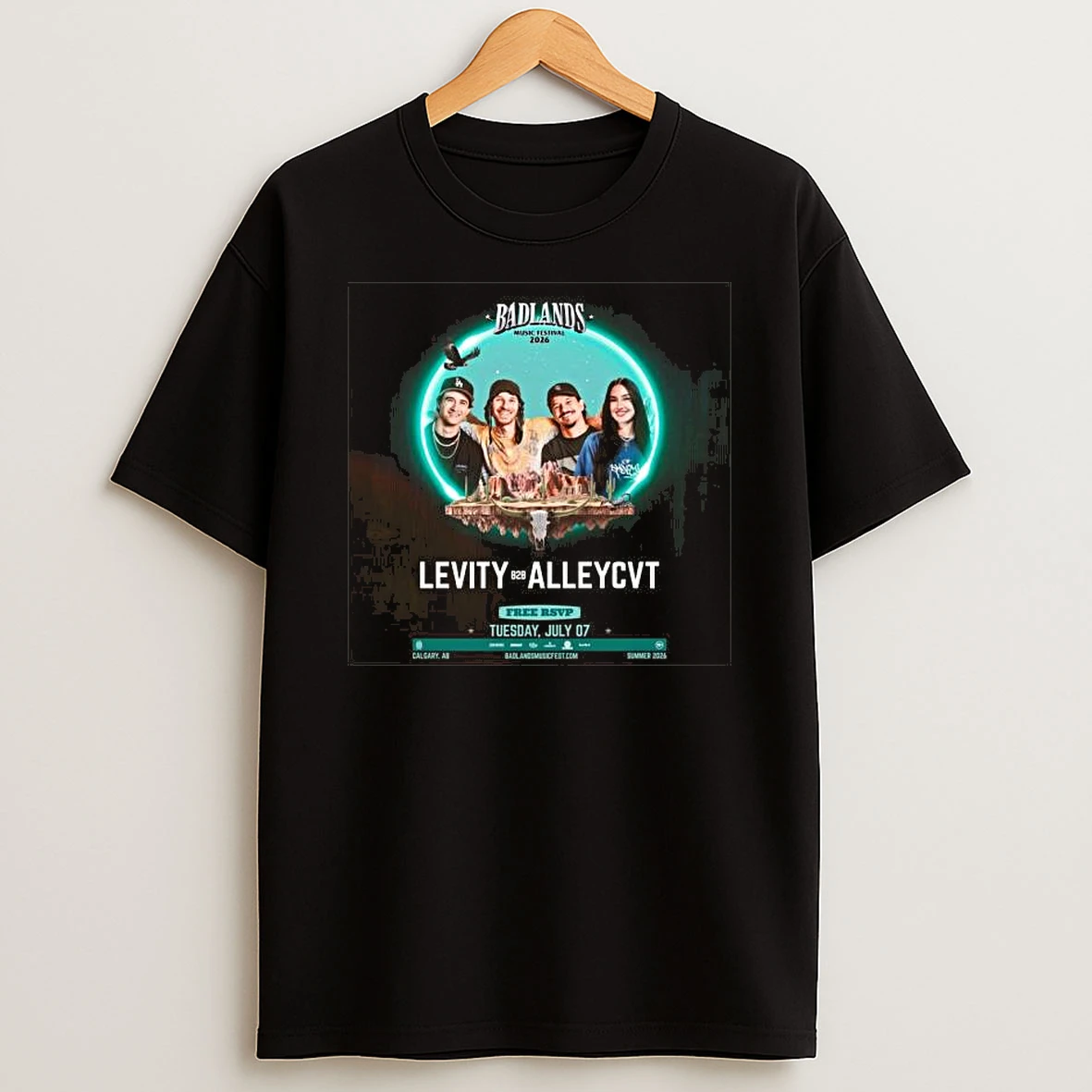 Badlands Music Festival Calgary July 7 2026 T Shirt