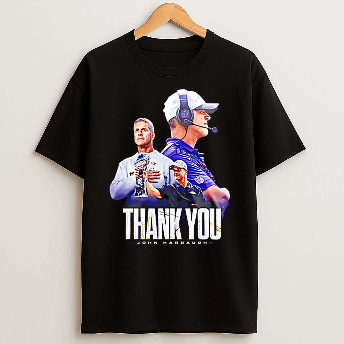 Baltimore Ravens Coach Harbaugh Thank You For Everything 2026 T Shirt