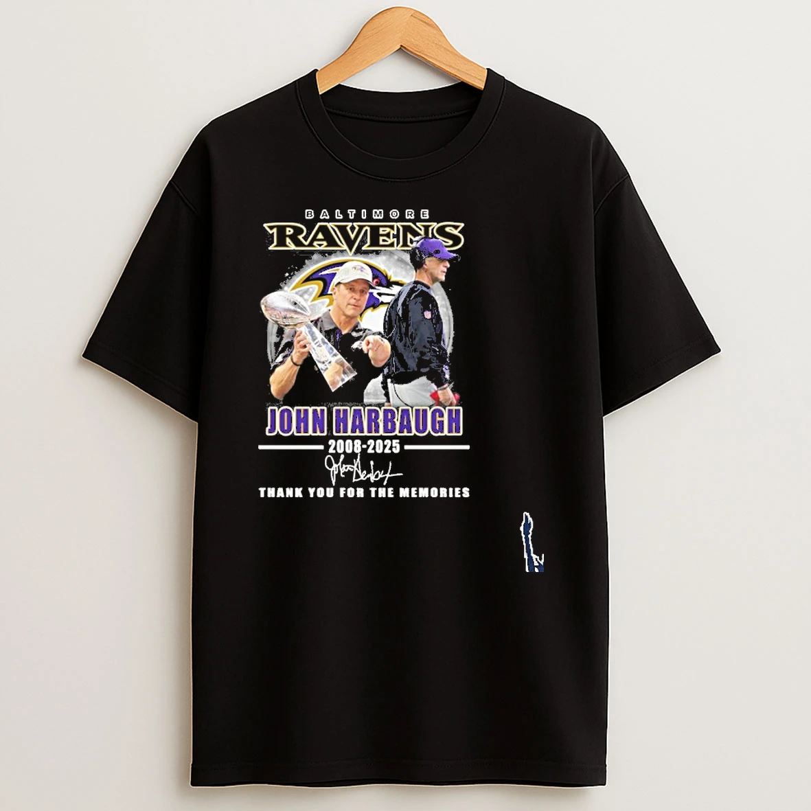 Baltimore Ravens John Harbaugh 2008 2025 Thank You Coach T Shirt